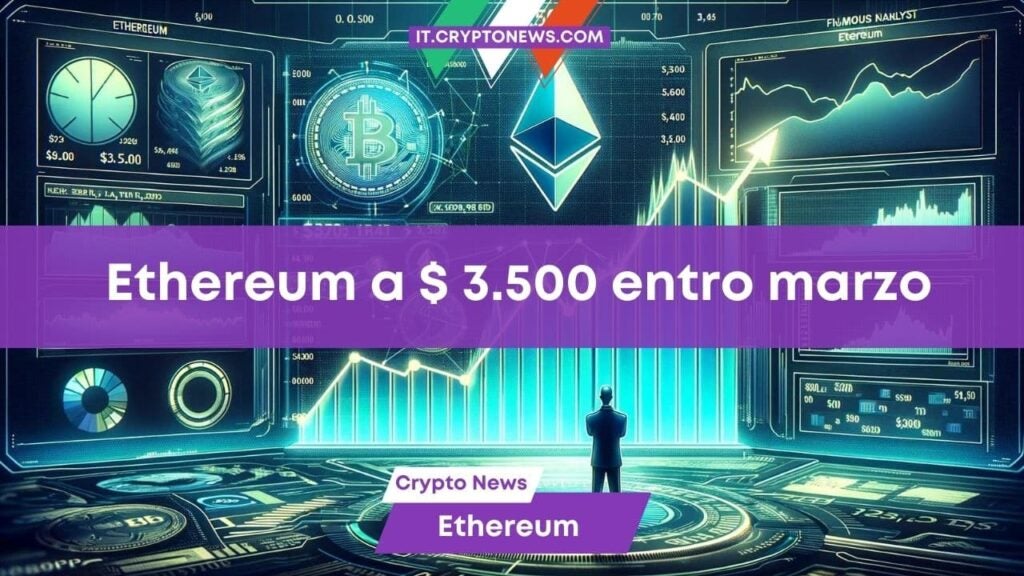 Ethereum a 3.500 dollari entro tre mesi secondo questo famoso analista