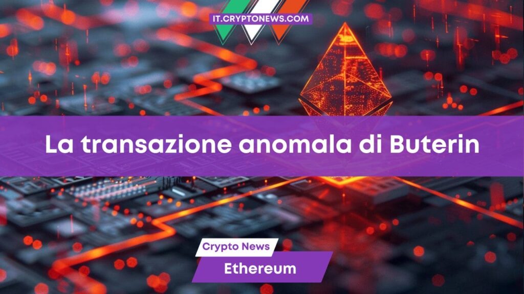 L’ultima transazione di Vitalik Buterin su Ethereum solleva interrogativi