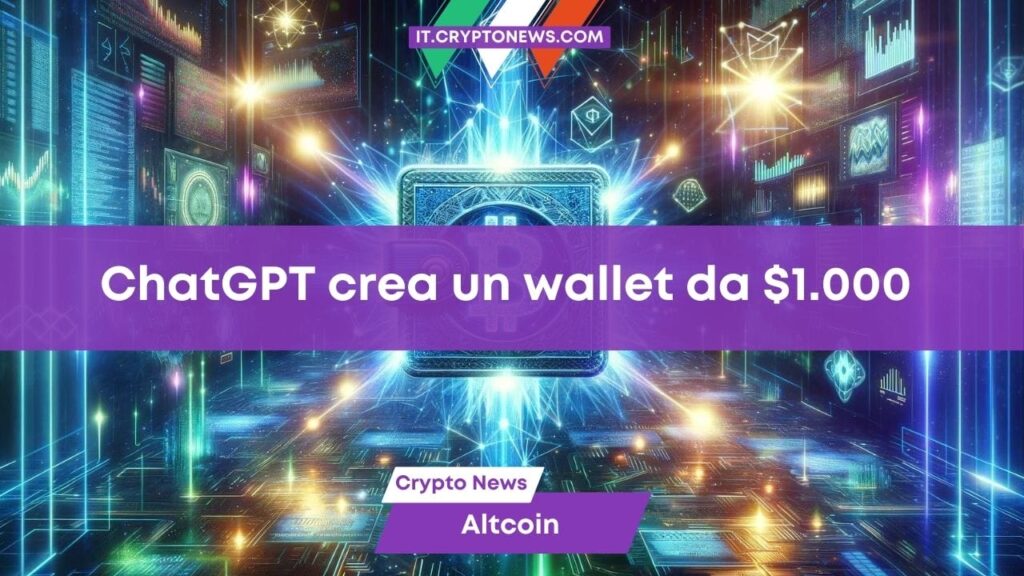 L’AI ChatGPT crea un wallet crypto da .000 prima dell’halving