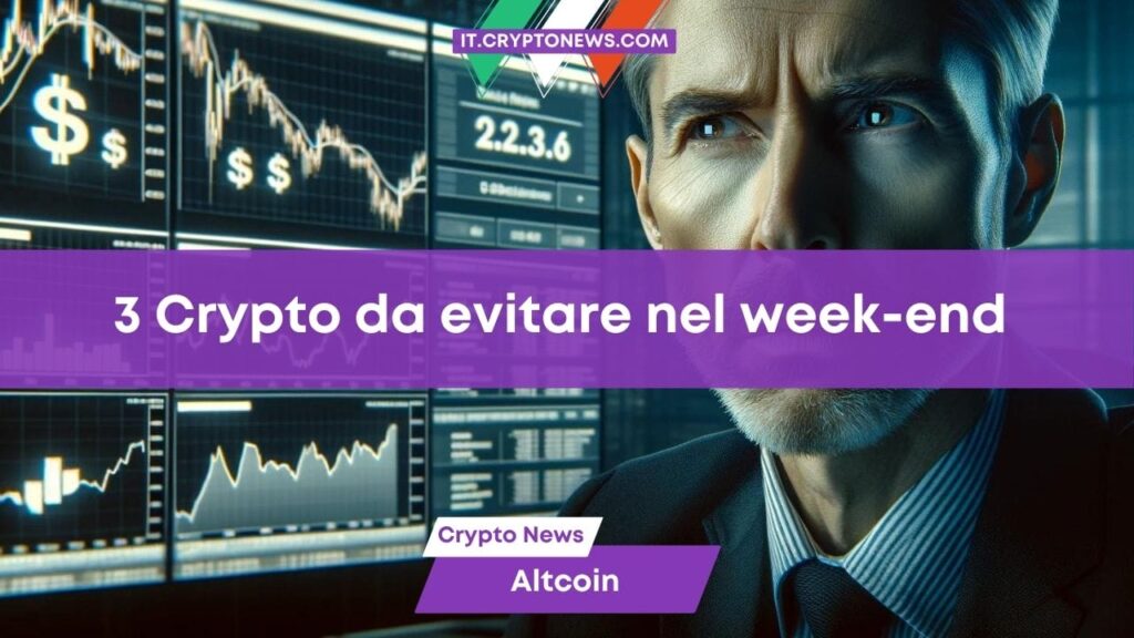 3 criptovalute da non acquistare per nessun motivo la prossima settimana