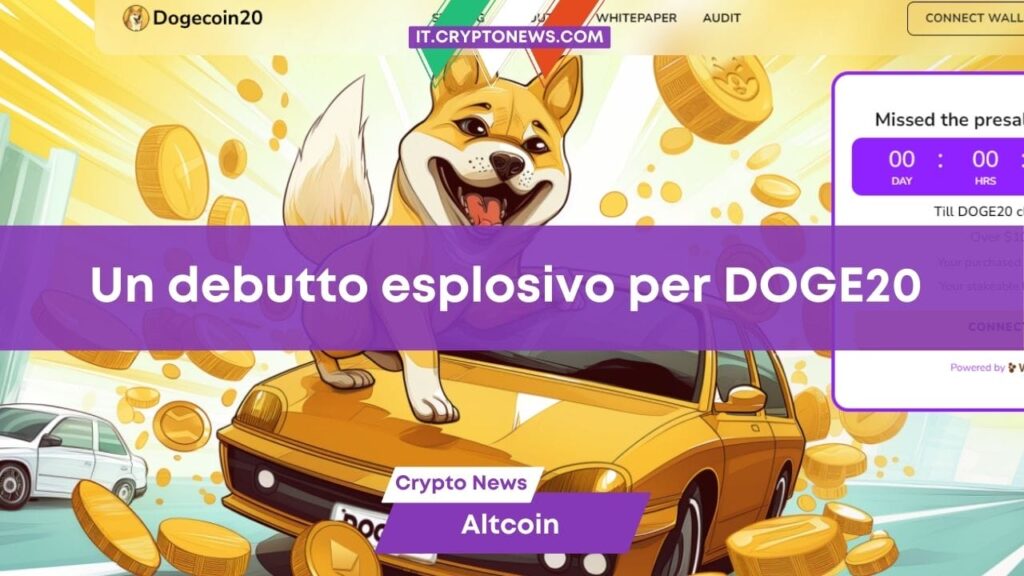 Dogecoin20 debutta su Uniswap dopo la prevendita: DOGE20 fa +50% in pochi minuti