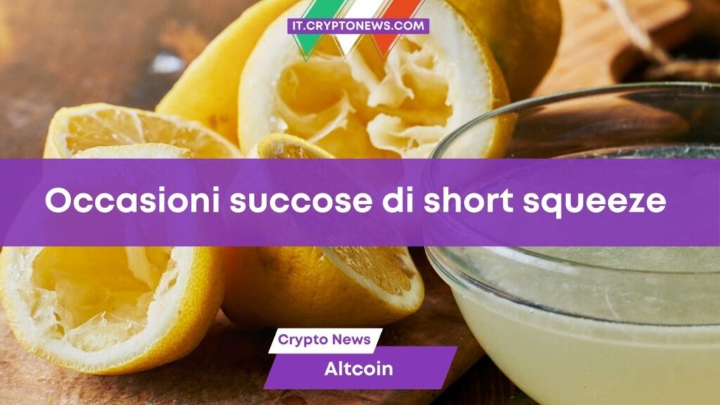 Allerta short squeeze: 2 crypto ad alto potenziale la prossima settimana