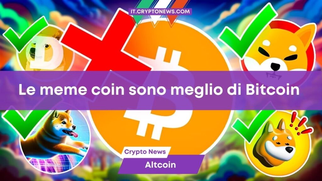 Bitcoin resterà immobile a guardare il successo delle meme coin?