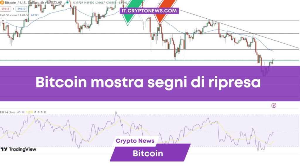 Previsione prezzo Bitcoin: il mercato e BTC mostrano segni di ripresa