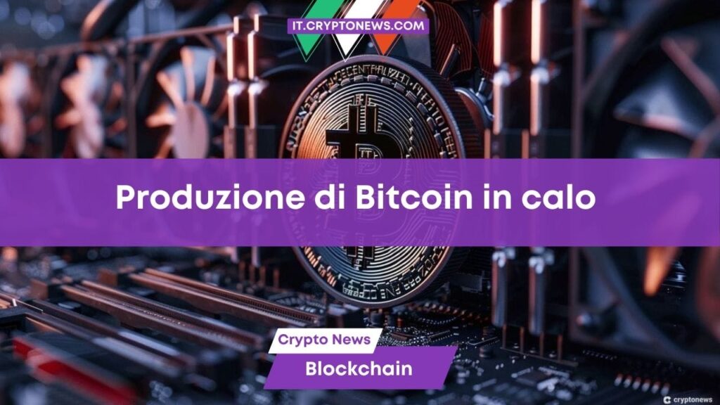 L’halving si fa sentire: Le società di mining segnano un calo della produzione di BTC