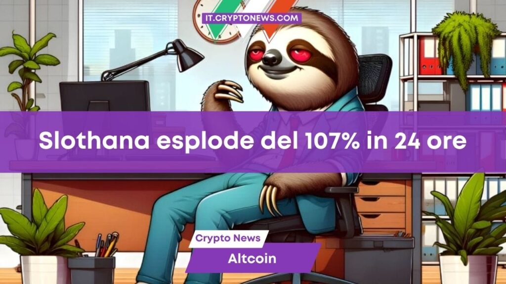 La nuova meme coin su Solana Slothana ($SLOTH) esplode del 107% in 24 ore