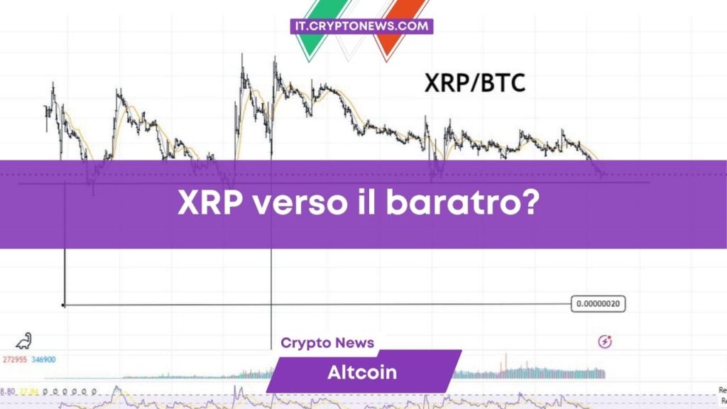 Previsioni shock per Ripple: XRP starebbe per colare a picco secondo un noto trader