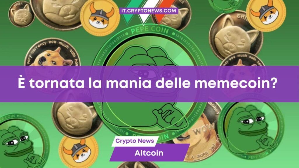 È tornata la memecoin mania? Volano PEPE, DOGE e FLOKI