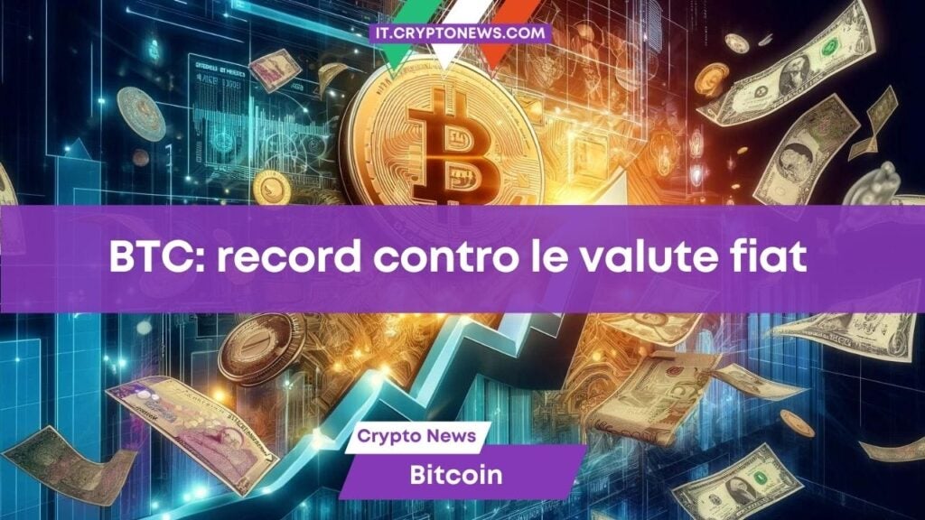 Bitcoin tocca nuovi massimi storici contro le valute locali in Asia e Sud America