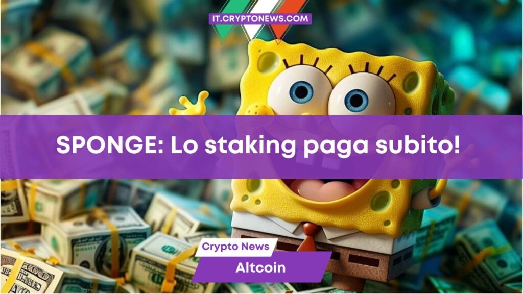 I possessori della memecoin SPONGE votano per i premi di staking istantanei