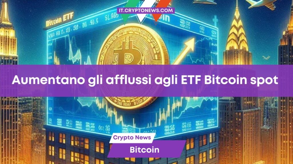 Gli ETF spot su Bitcoin registrano un afflusso giornaliero di 129 milioni di dollari