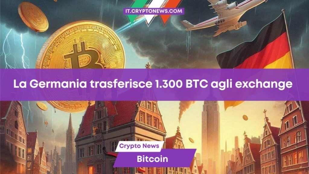 La Germania trasferisce altri 1.300 BTC agli exchange mentre il mercato crolla