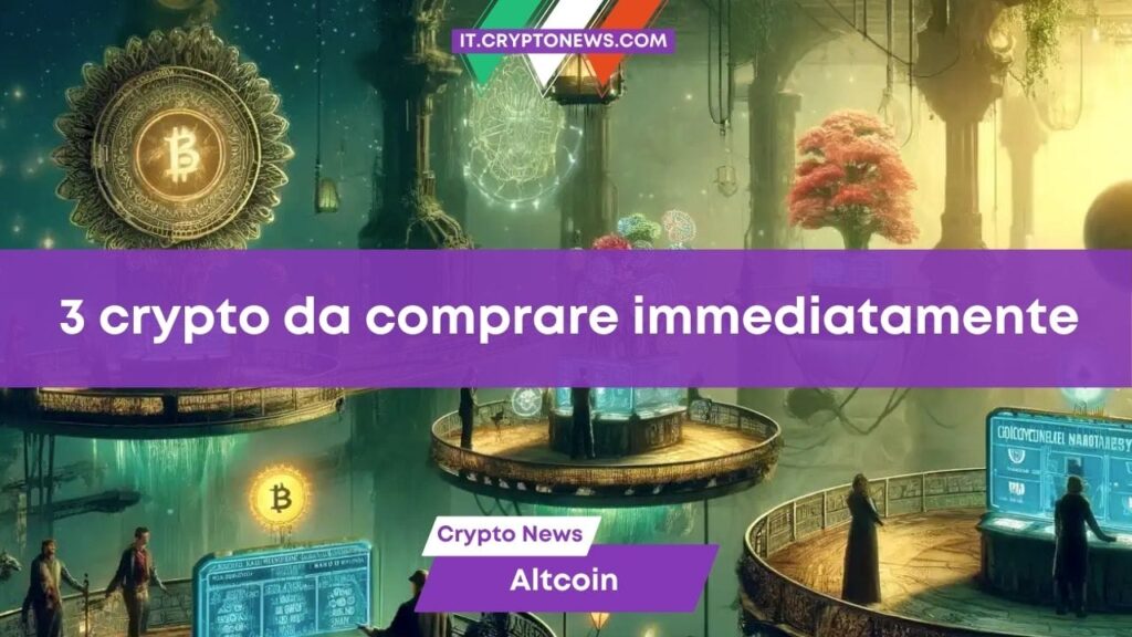 3 criptovalute da comprare subito, approfittando del crollo del mercato