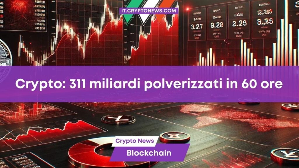 I dati del crollo crypto: 1 miliardi polverizzati in sole 60 ore