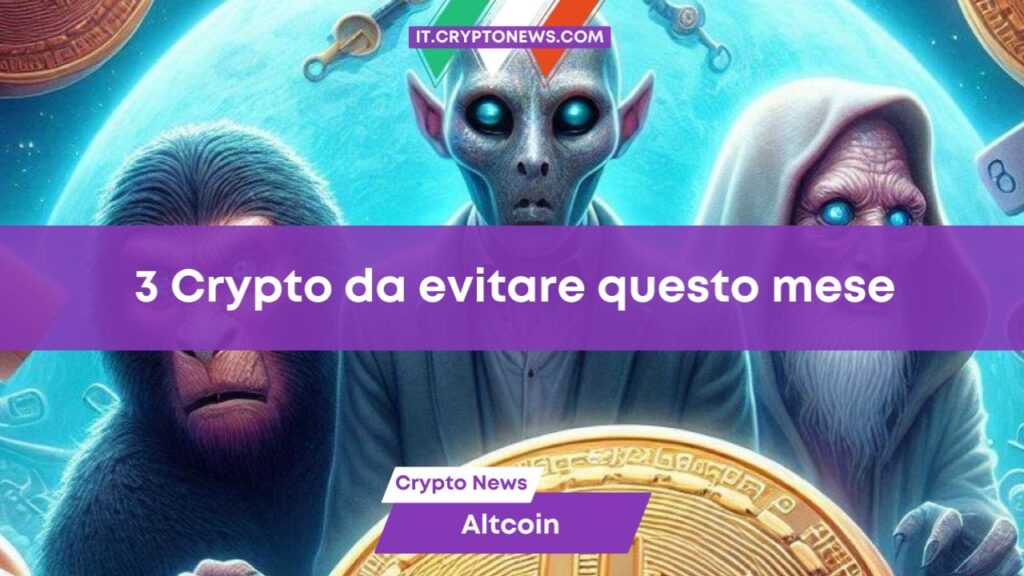 3 criptovalute da evitare: 0 milioni di token sbloccati per queste crypto