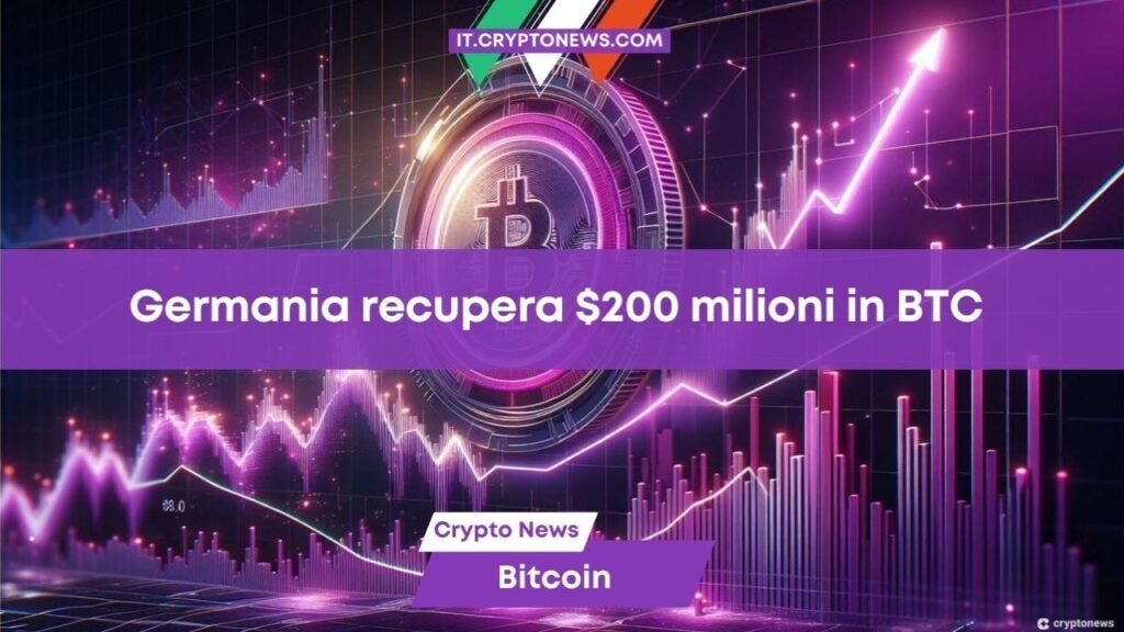 Mercato crypto in ripresa: la Germania ritira 0 milioni in BTC dagli exchange