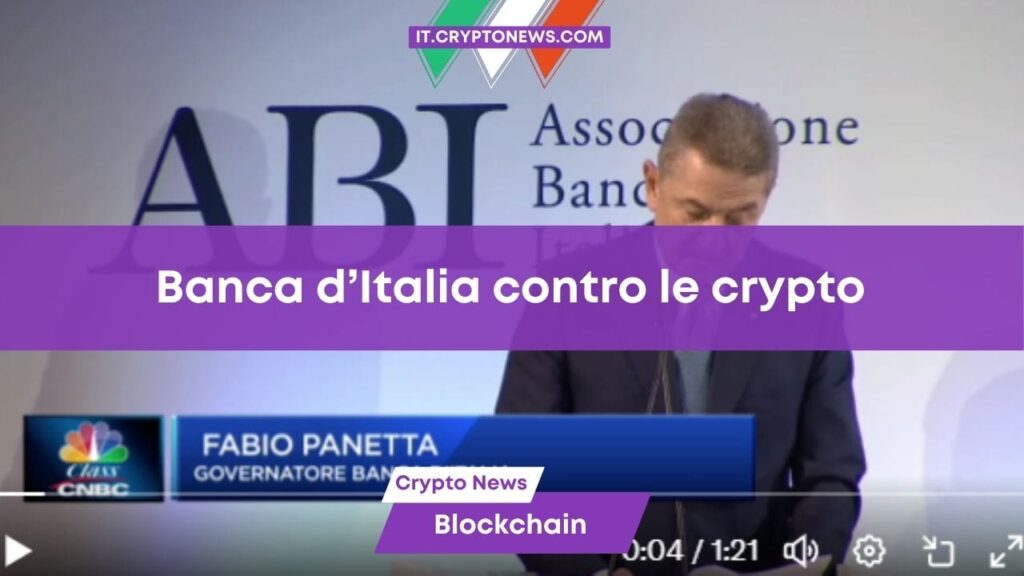 Il Governatore della Banca d’Italia Fabio Panetta stronca Bitcoin ed Ethereum