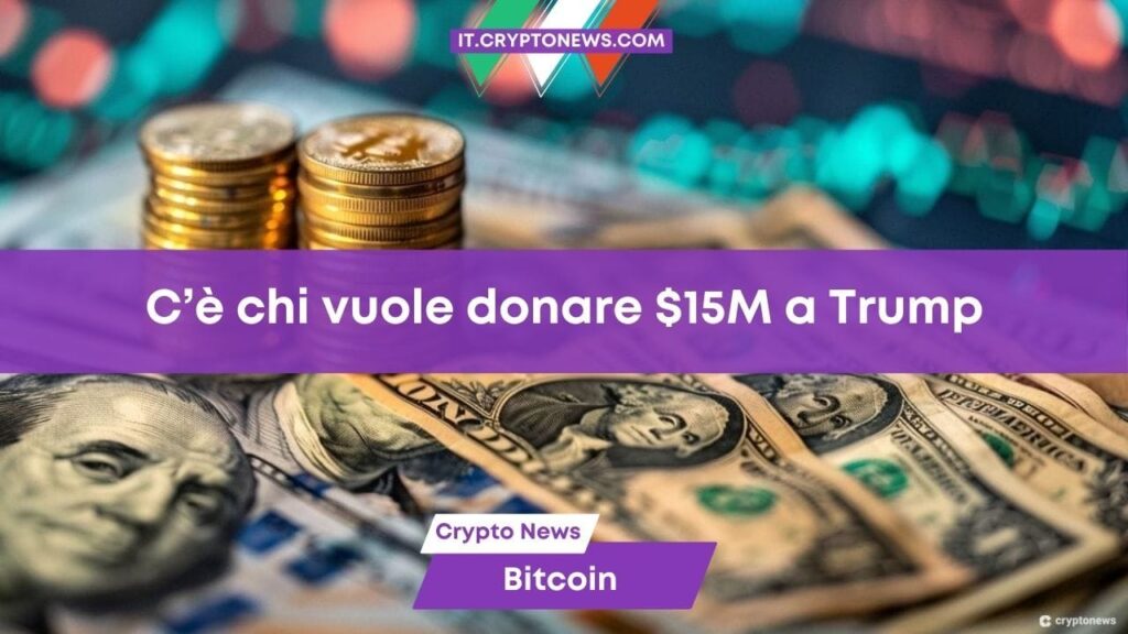 Il CEO di Bitcoin Magazine vorrebbe donare  milioni a Trump