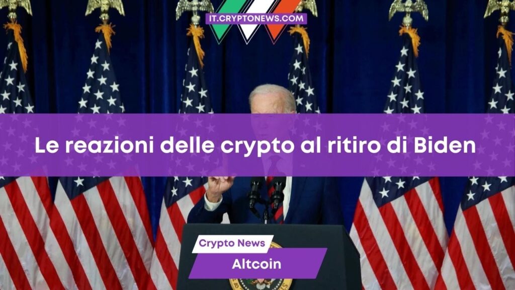 Il ritiro di Joe Biden dalla corsa alla Casa Bianca fa crollare la meme coin Boden