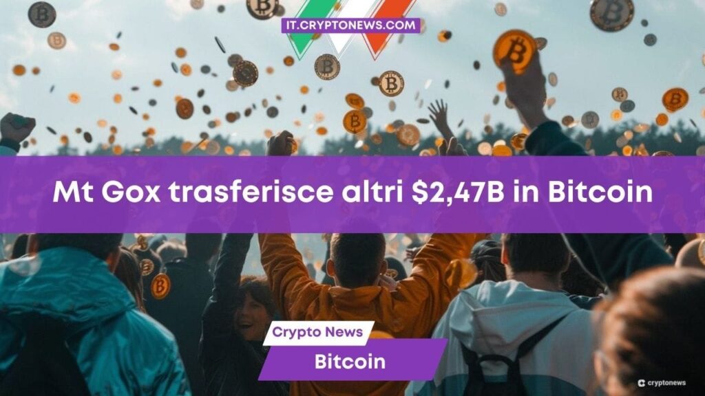 Continuano i trasferimenti dell’exchange Mt. Gox per risarcire i creditori