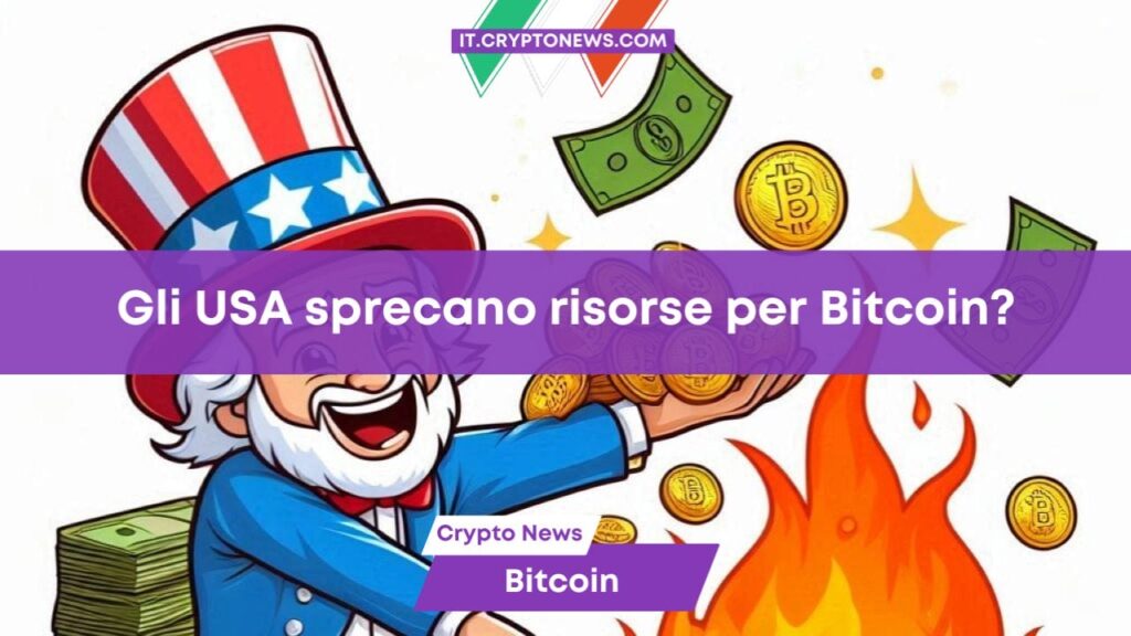 La Cina è “felice di lasciare che gli Stati Uniti sprechino risorse per Bitcoin”