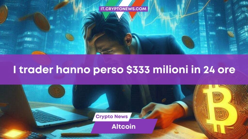 Crollo del mercato crypto: I trader hanno perso 3 milioni in 24 ore