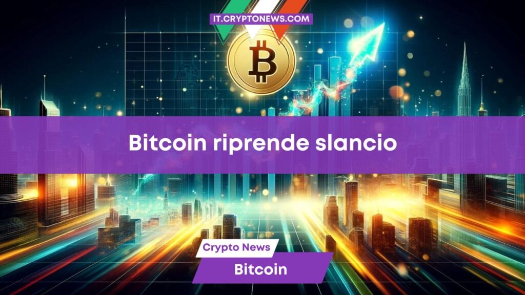 Previsione prezzo Bitcoin: BTC riprende slancio e si avvicina ai .000