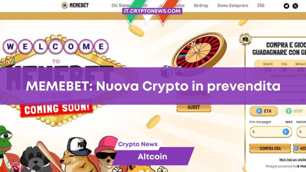 Memebet Token debutta in prevendita: permetterà l’iGaming anche con le Meme Coin