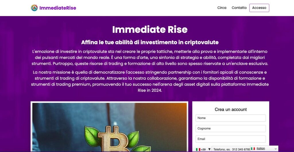 Recensione di Immediate Rise: Truffa o piattaforma affidabile?