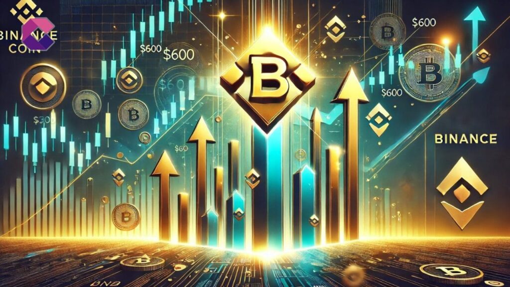 Il prezzo di BNB supera la resistenza dei 600 dollari in un breakout