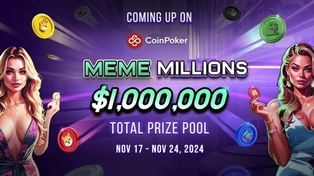 CoinPoker lancia i Meme Millions: tornei da  milione di montepremi