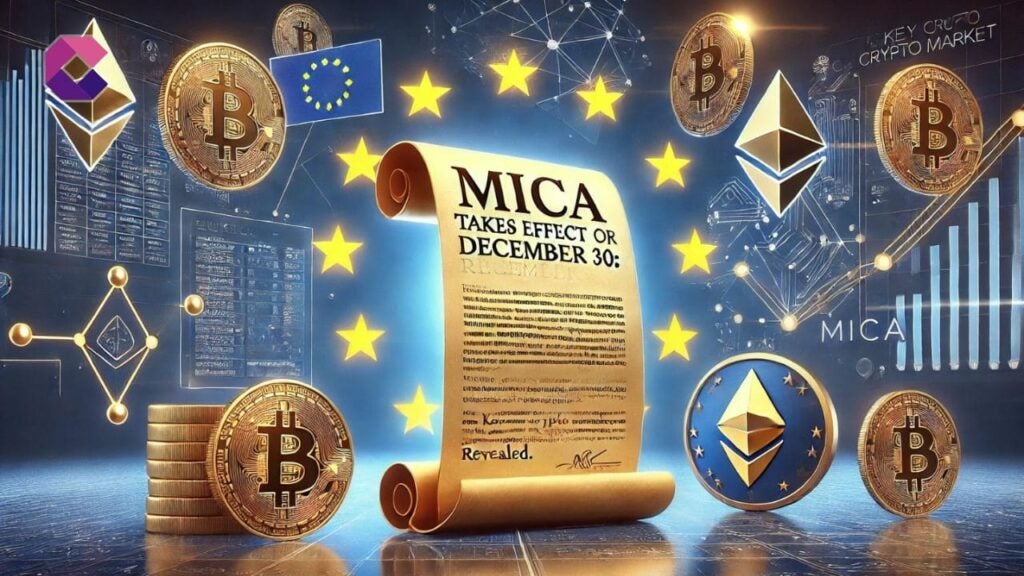 Il MiCA entra in vigore il 30 dicembre: Svelate le principali linee guida per i mercati crypto