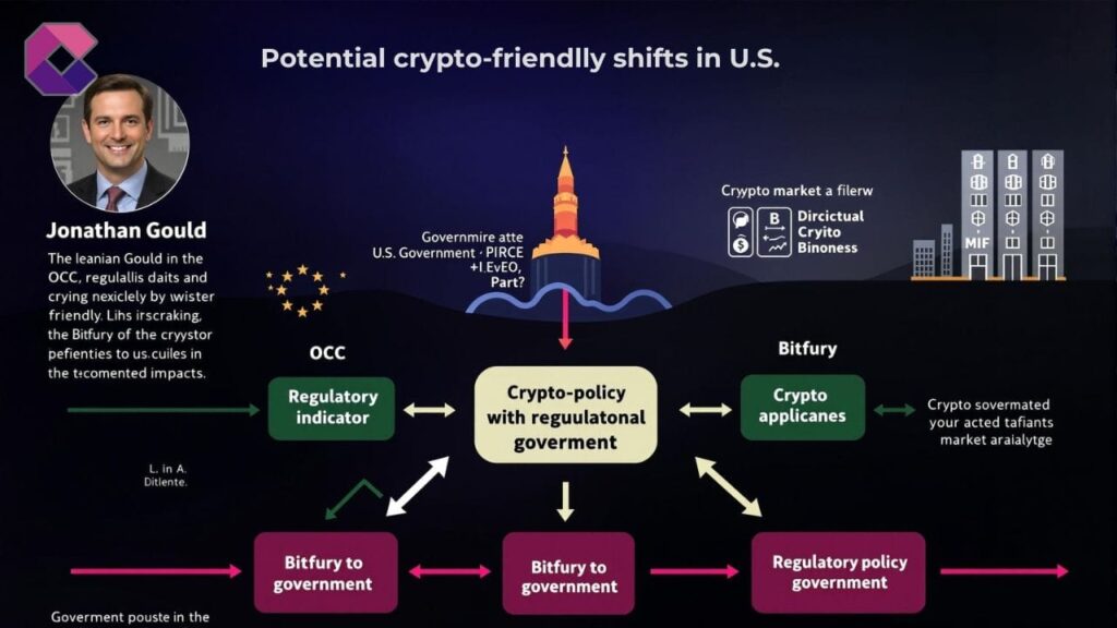 Trump punta su Jonathan Gould (ex Bitfury) per l’OCC: segnali pro-crypto dal governo